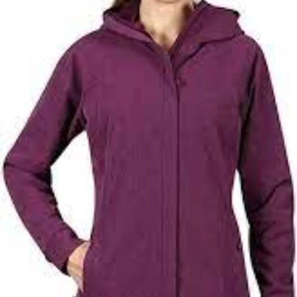 Kirkland Signature Women's Soft Shell Hooded Jacket Purple New With Tags Size M